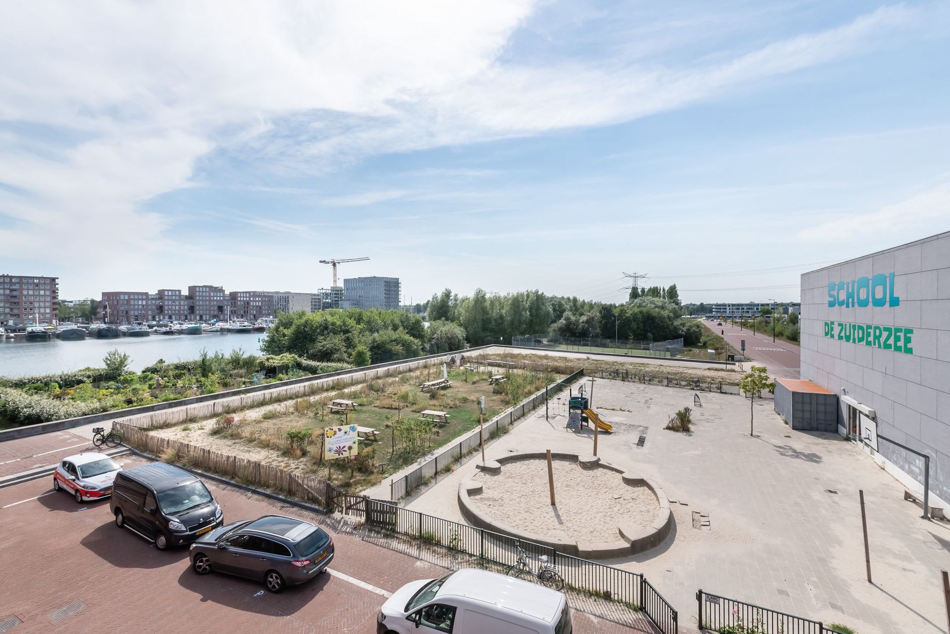 Huidig schoolplein van De Zuiderzee